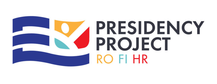 Logo, jossa lukee EU Presidency Project RO FI HR