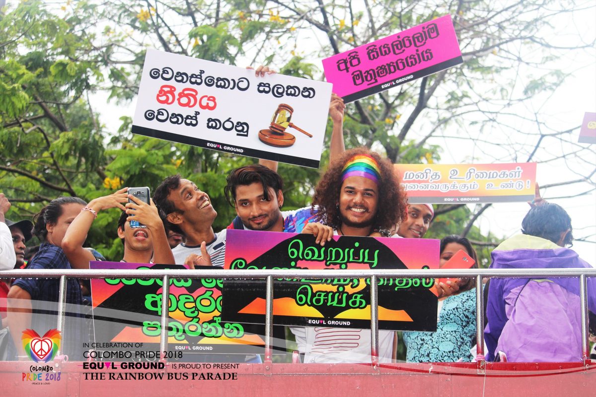 Equal Ground järjestö Colombo pride-festivaalilla